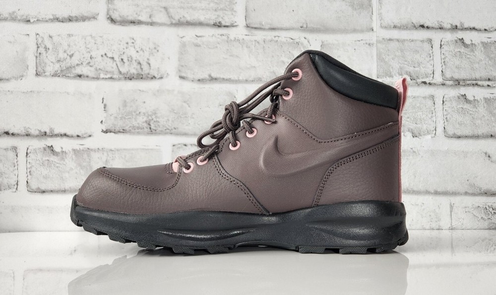 Nike Manoa Leather GS Boot Violet Ore Brown Pink BQ5372 200 Sz 7Y
