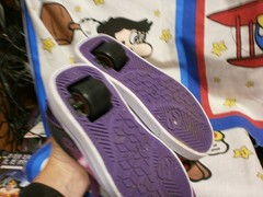 Heelys Unisex Purple Cosmic Roller Skating Shoes Sneakers Size 13c