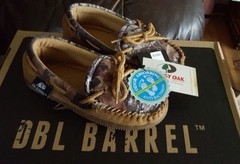 M&F Western Moccasin Slippers Dbl Barrel Youth Kids Size 12/13 Camo