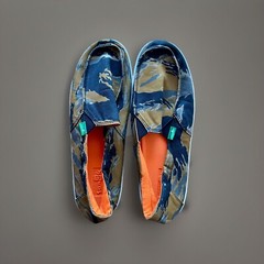 New Never Worn Sanuk Camo Sidewalk Surfer Slip On Shoes Size 6