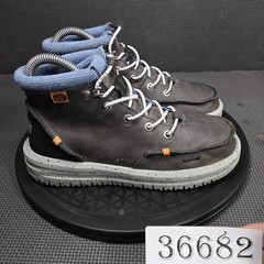 Hey Dude Bradley Boots Kids Size 3 Black Leather Chukka Ankle Casual Winter