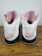Nike Jordan 5 Retro OG (PS) Size 10.5C White Med Soft Pink Black HQ7979-102