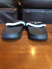 AVIA Slides Sandles New Black And Gray Unisex Kids Size 4 NWOB