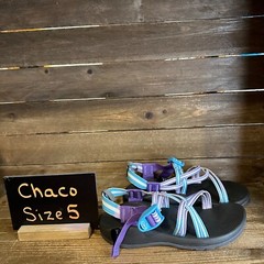 New Big Kids Childrens Chaco Purple Comfort Outdoor Hiking Sandals Size 5 Y