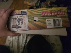 Snakeskin durango boots, perfect for any kid size seven point five