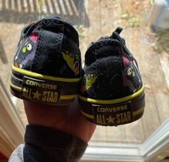 Rare Zombie/Monster/Halloween Chuck Taylor Low Top Canvas Converse Sz 5 kid