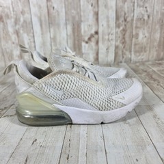 Nike Air Max 270 Kids Sneakers White AO2372-103 Size 13C