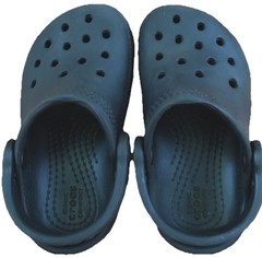 Crocs Classic Iconic Comfort Black Back Strap Clog Sandals Infant Toddler Size 6