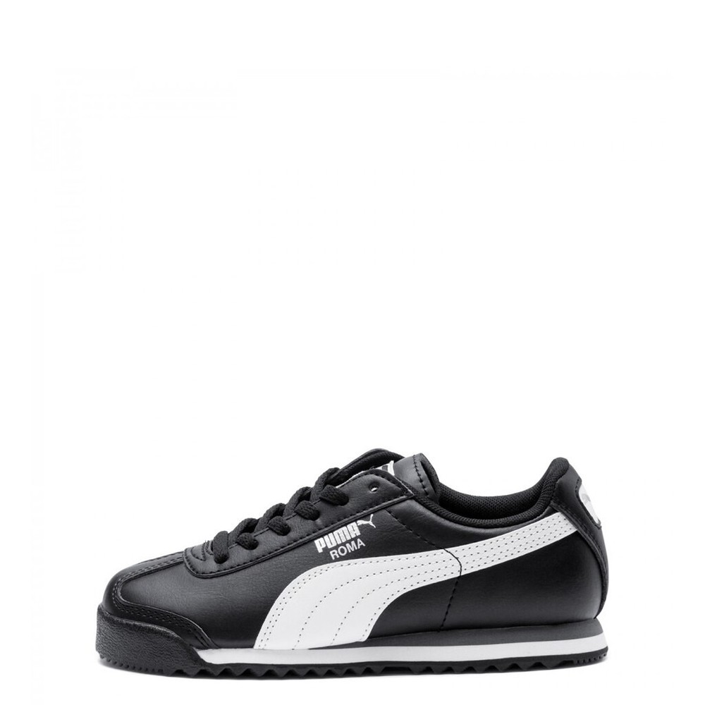 Little Kid’s Puma Roma Basic Black/White-Silver (361594 01)