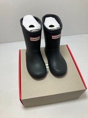 Hunter Little Kids First Classic Rain Boots Black with Box – Choose Size