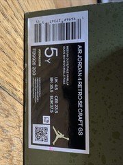 Size 5 (GS) – Jordan 4 SE Retro Low Craft – Olive