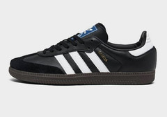 Adidas Big Kids‘ Originals Samba OG Casual Shoes in Black/White US 6.5 Lace-Up