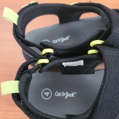 Cat & Jack Sandals Youth 4 Sport Strappy Faux Leather Hook & Loop Comfort