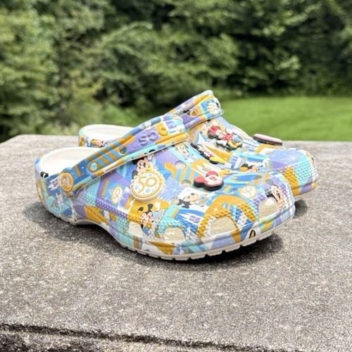 Crocs Disney Parks 50th Anniversary Mickey Minnie Classic Clogs Size 4M 6W