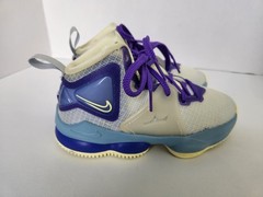 Nike LeBron High Top Basketball Sneakers White Blue Purple Yellow Unisex Kids 1