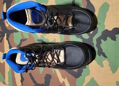Nike Manoa LTR (GS) Big Kid’s 7 Youth Black/Sesame-Game Royal Ankle Boots