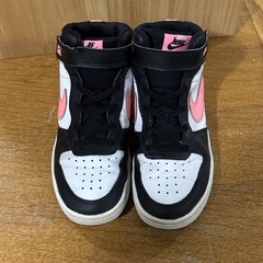 Size 2 (PS) – Nike Court Borough Mid 2 Black Sunset Pulse