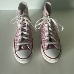 Converse Chuck Taylor All Star Junior 4 Hi Top Red Logo Print Unisex