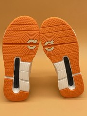Size 2K On The Roger Kids Little Kids Shoes Sneakers Ivory Orange Unisex