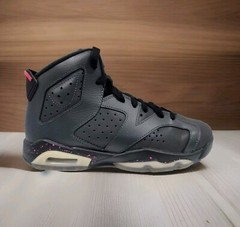 Nike Air Jordan 6 RETRO GG Anthracite Black Hyper-Rose Size 7y