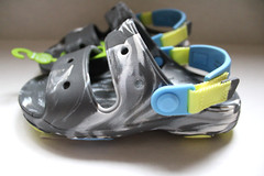 NWT CROCS Classic All-Terrain Marbled Sandals Big Kids C13 Unisex Ages 5+