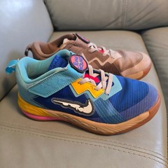 Nike LeBron 18 Low Space Jam Wile E vs Roadrunner Kids Shoes DJ3761-401 Size 2Y