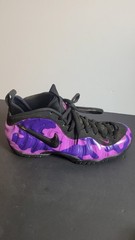 Nike Little Posite One GS Hyper Violet Camo Size 9Y (624041-012) Right Shoe Only