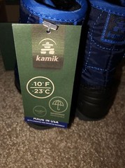 NEW Kamik SNOWBUG 3 Kids Waterproof Winter Snow Boots SIZE 5 Toddler Blue