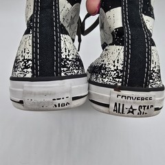 Converse All*Star Junior 6 American Flag Hi-top Stars Stripe Black White Chucks