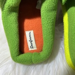 Dearfoams Memory Foam Dinosaur Kids Green Slippers Size 2/3 NEW!