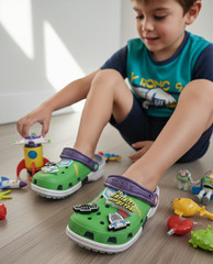 Buzz Lightyear Crocs Unisex Crocs for Kids, Lightweight Comfortable Summer Shoe