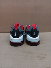 Nike Air Max 270 Rt(ps) Style Bq0102, Grey/red/black, Sz 3
