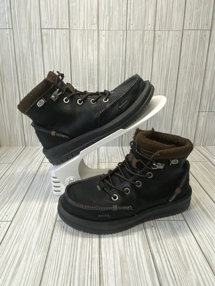 Hey Dude Bradley Boots Kids Size 1 Black Ankle Casual Everyday Wear