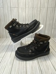 Hey Dude Bradley Boots Kids Size 1 Black Ankle Casual Everyday Wear