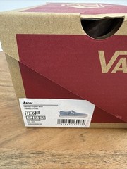 New NIB Little Kids Vans Asher Canvas Crystal Blue Sneakers Shoes Size 12 C