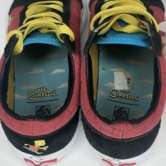 Vans X The Simpsons SK8-Low El Barto Unisex Kids Sz 2.5 Skateboard Shoes Limited