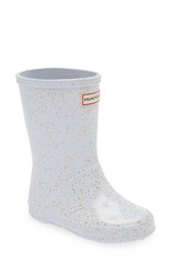 NEW $85 HUNTER Original Kids First Classic Rain Boots Light Purple Glitter US 6C