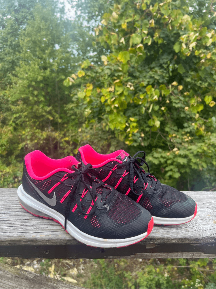 Nike Air Max Dynasty (GS) Black/Metallic Silver/Hypr Pink-Wolf Gray Sz 6.5 8202
