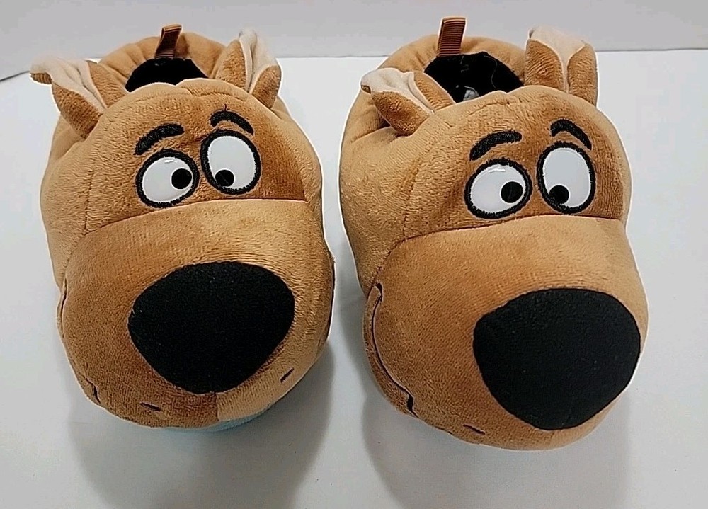 Scooby-Doo Embroidered Youth Plush Slippers 9-10 House Shoes