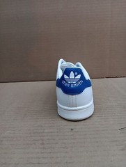Adidas Stan Smith J Style- S74778, White/blue, Sz 6.5