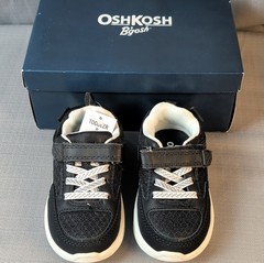 OshKosh B’gosh Ethan-B EverPlay Toddler Athletic Sneakers Black Size 8 Washable