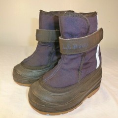 ✅ L.L. Bean Northwoods Boots Child Toddler Blue Insulated Hook & Loop – US 7