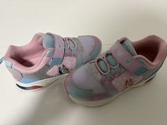 Bluey Light-Up Hook & Loop Low Top Athletic Sneakers Glitter Pink Purple Blue