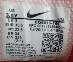Nike Air Max Plus TN Script Swoosh (GS) Youth’s Sneakers Size 3.5 White