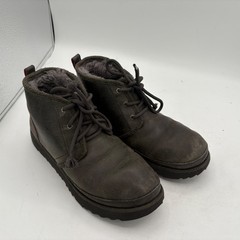 UGG Neumel II Boots Gray Brown Shearling US 5 Suede #1017322K Wool Insole