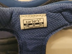 Carters Delray Hook-Loop Strap Child Size Simple Joys Size 12M Blue Green