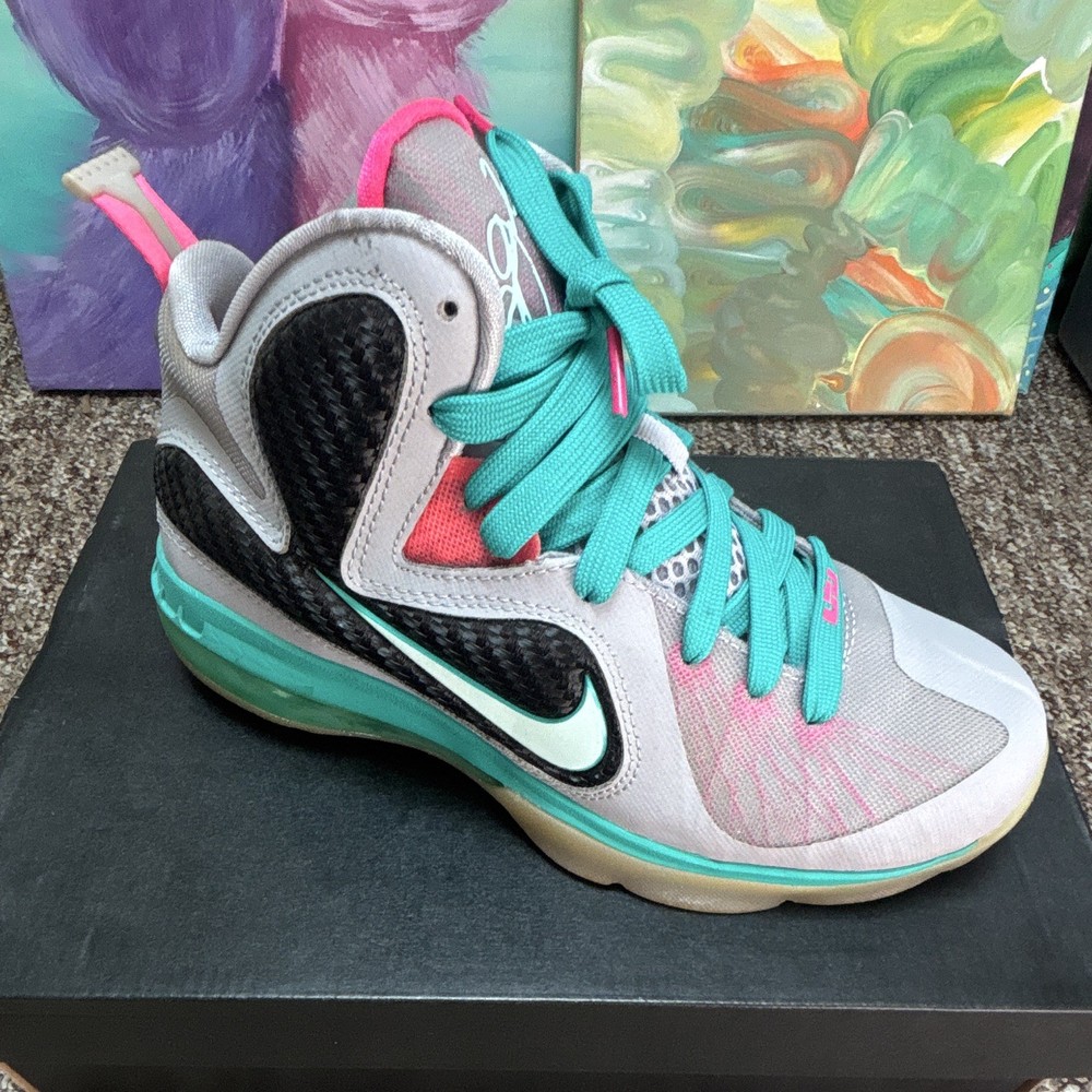Size 5 (GS) – Nike LeBron 9 Mid South Beach