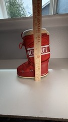 Moon Boot Original Red Nylon Snow Boots kids EU 31 34 Kids 13.5 – 2.5