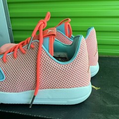 NIKE Air Jordan Eclipse GG Hot Lava White Tide Pool Blue New In Box Sz 4.5 Youth