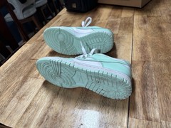 Nike Dunk Low GS Mint Green/White Leather Low Top Sneaker 4.5Y FZ3534-100
